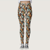 Dierenartsassistent Katten Honden Patroon Leggings (Voorkant)