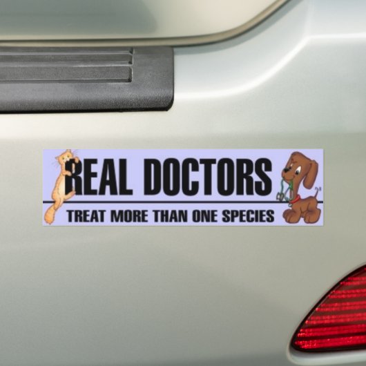 dierenartsen bumpersticker (Op auto)