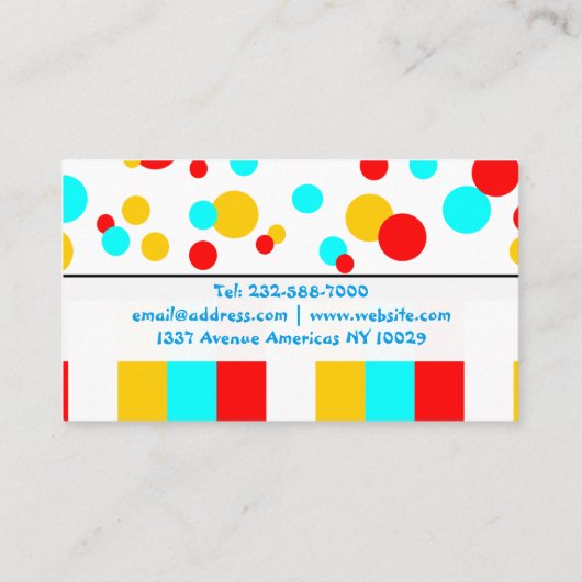 Dierenartsen en dierenartsen met een hondenhok visitekaartje (Achterkant)