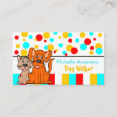 Dierenartsen en dierenartsen met een hondenhok visitekaartje (Voorkant)