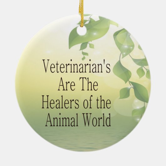 Dierenartsen Keramisch Ornament (Achterkant)