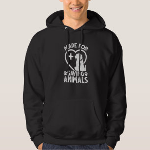 Dierenartsen met retro Vet Tec Hoodie