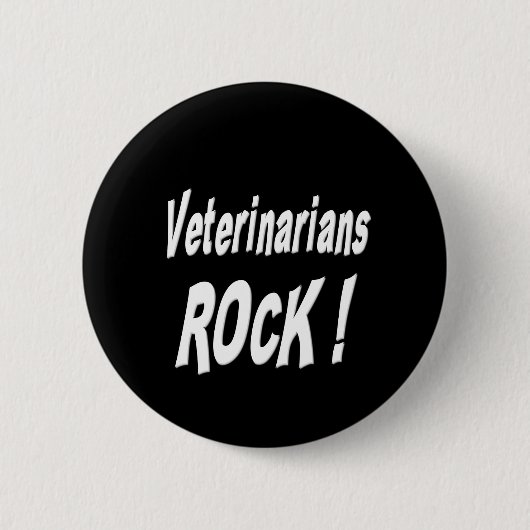 Dierenartsen Rock! Knoop Ronde Button 5,7 Cm (Voorkant)