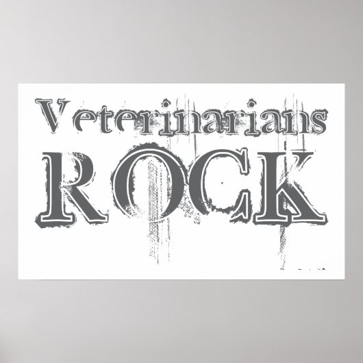 Dierenartsen Rock Poster (Voorkant)