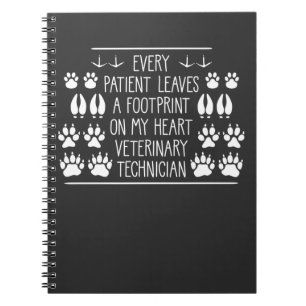 Dierenartsen Technicus Foot Print Animal Care Notitieboek