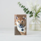 Dierenartsen Voeg uw verticale foto toe Visitekaartje (Staand voorkant)