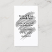 Dierenartsen Voeg uw verticale foto toe Visitekaartje (Achterkant)