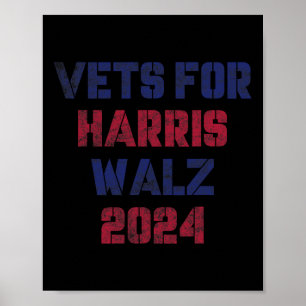 Dierenartsen voor Harris W 2024 veteranen voor Har Poster