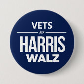 Dierenartsen voor Harris Walz Ronde Button 7,6 Cm (Voorkant)
