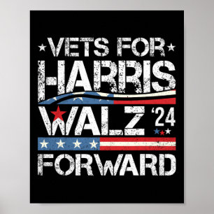 Dierenartsen voor Kamala Harris en Tim Wheimer vet Poster