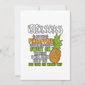 Dierenartsen zijn als ananassen. bedankkaart (Voorkant)