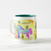 Dierenartsen zijn cool tweekleurige koffiemok (Voorkant links)