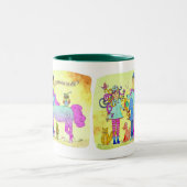 Dierenartsen zijn cool tweekleurige koffiemok (Center)