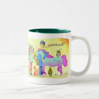 Dierenartsen zijn cool tweekleurige koffiemok