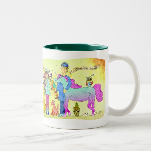 Dierenartsen zijn cool tweekleurige koffiemok (Rechts)