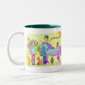 Dierenartsen zijn cool tweekleurige koffiemok (Links)