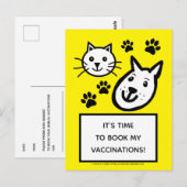 Dierenartsenchirurgie Small Animal Vaccine Reminde Briefkaart (Voorkant / Achterkant)