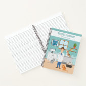 Dierenartsenkamer Vet Man Huisdier Doctor Custom N Notitieboek (Binnen)