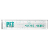 Dierenartsenpraktijk Modern Logo Naambordje (Voorkant)