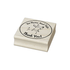 Dierenartsenzaken Dank u Hond Rubber Stamp Rubberstempel