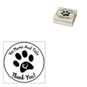 Dierenartsenzaken Dank u Rubberzegel Rubberstempel (Gestempeld)