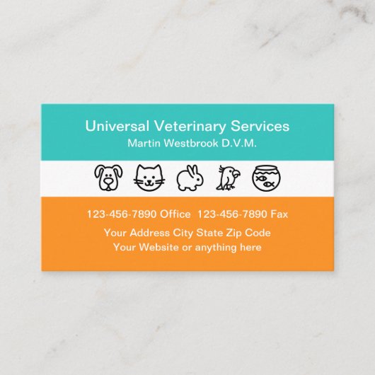 Dierenartsenzorg Visitekaartje (Voorkant)