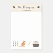 Dierenartszaken Dierenartsenspul en Schattigee Ora Post-it® Notes (Voorkant)