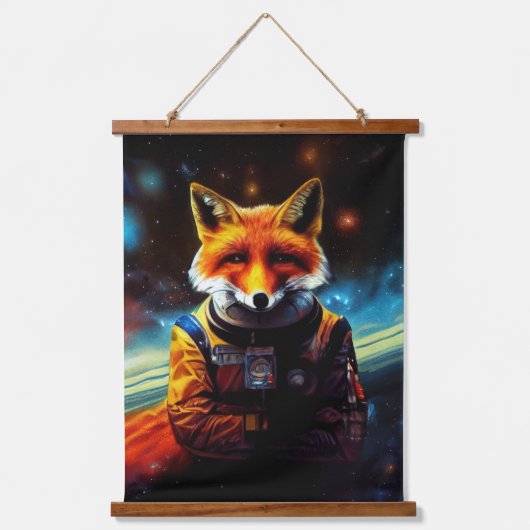 Dierenastronaut Ruimtewandeling, universum, ruimte Hangend Wandkleed (Voorkant)