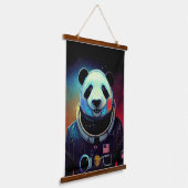 Dierenastronaut Space walk, universum, ruimte, pan Hangend Wandkleed (Gebogen)