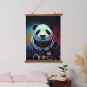 Dierenastronaut Space walk, universum, ruimte, pan Hangend Wandkleed (Slaapkamer)