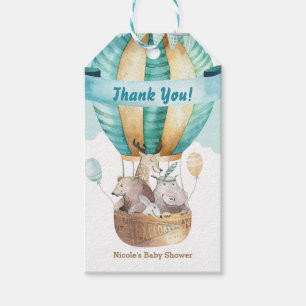 Dierenavontuur Waterverf Boho Baby Shower Favor Cadeaulabel