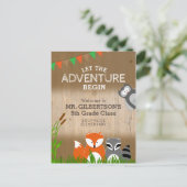 Dierenavontuur | Welkom terug op school Briefkaart (Staand voorkant)