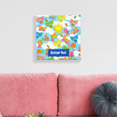 Dierenbaby's Achtergrond Canvas Afdruk (Insitu (Woonkamer))