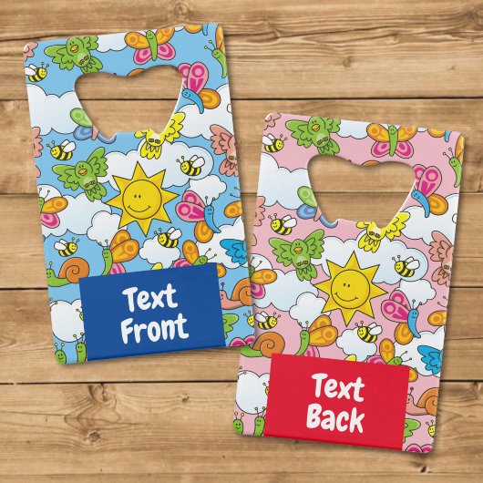 Dierenbaby's Achtergrond Creditkaart Flessenopener