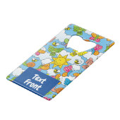 Dierenbaby's Achtergrond Creditkaart Flessenopener (Voorkant Gekanteld)