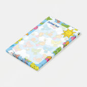 Dierenbaby's Achtergrond Post-it® Notes (Schuin)