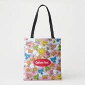 Dierenbaby's Achtergrond Tote Bag (Voorkant)