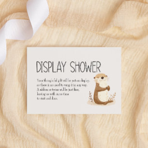 Dierenbaby's dierentuin tentoonstelling shower notitiekaartje