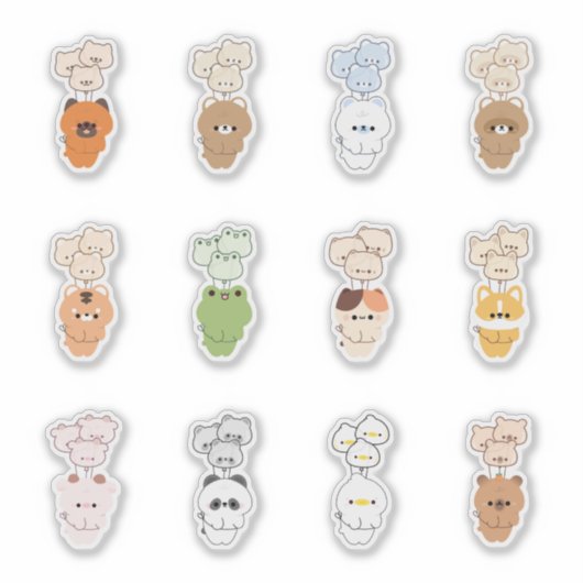 dierenballon sticker (Voorkant)