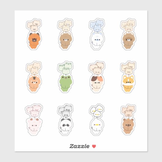 dierenballon sticker (Vel)