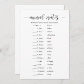 Dierenbedden Vrijgezellenfeest Kaart (Voorkant / Achterkant)