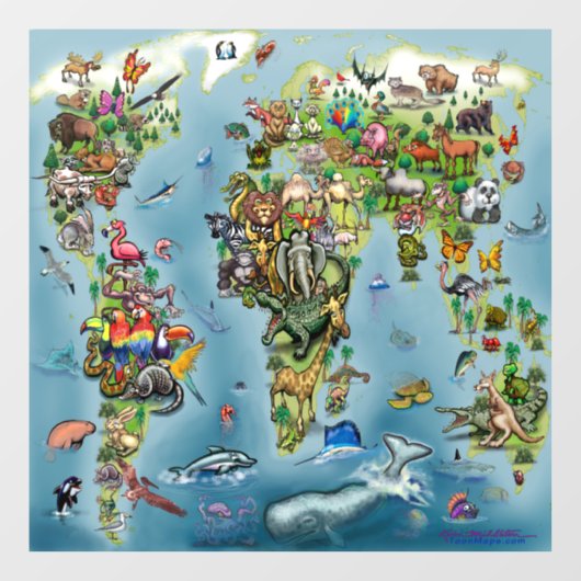 Dierenbedding Raamsticker (Vel)