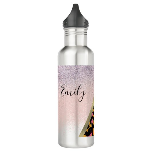 Dierenbedrukte monogramnaam waterfles  (Links)