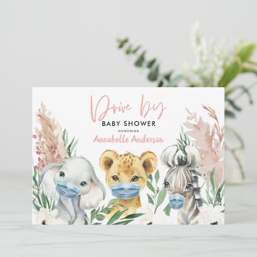 Dierenbedwelmingsmaskers met baby (Staand voorkant)