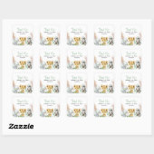 Dierenbedwelmingsmaskers met baby vierkante sticker (Vel)