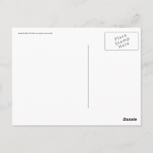 Dierenbegroeting Impala safari Briefkaart (Achterkant)