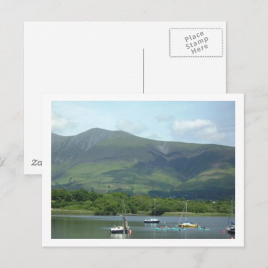 Dierenberg en boten briefkaart (Voorkant / Achterkant)