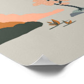 Dierenbeschermheerpatroon met Unicorns Poster (Hoek)