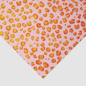 Dierenbeschermheerpatroon rood Oranje cadeau Tissuepapier (Detail)