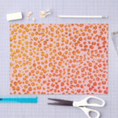 Dierenbeschermheerpatroon rood Oranje cadeau Tissuepapier (Craft)